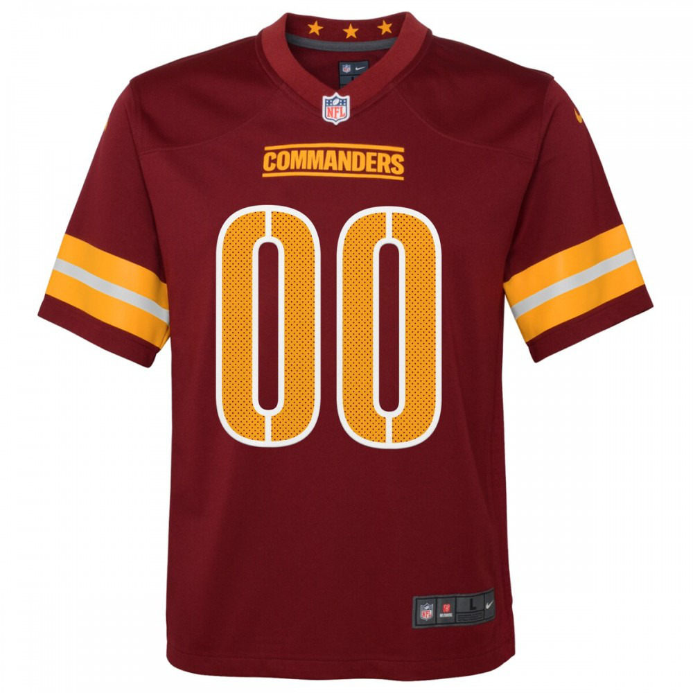 Washington Commanders Nike Youth Game Custom Player Jersey - Burgundy-GridironStore